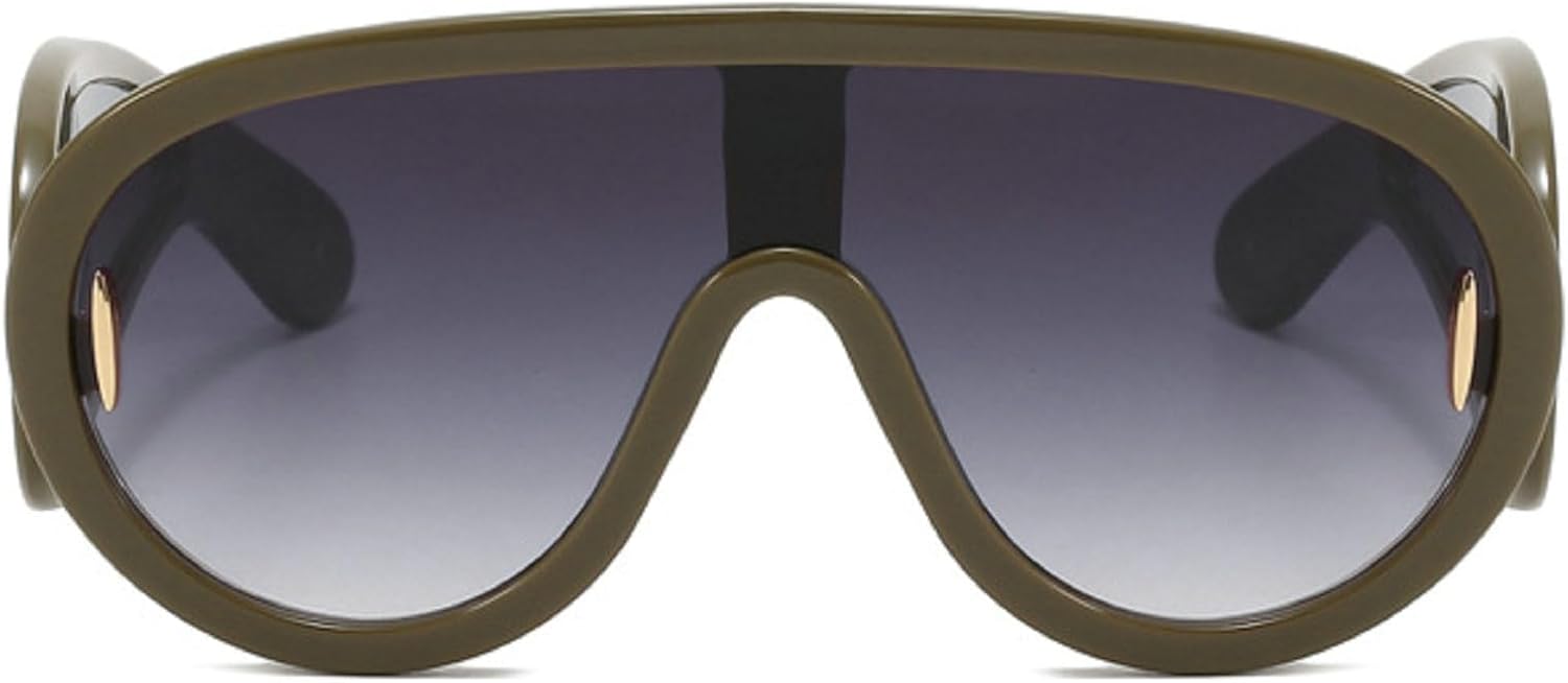 Модные цельные солнцезащитные очки-щиток в стиле Y2K для женщин, винтажные большие солнцезащитные очки с плоскими зеркальными линзами, сексуальные женские очки-пилот mincl, Gray
Модные цельные солнцезащитные очки-щиток в стиле Y2K для женщин, винтажные большие солнцезащитные очки с плоскими зеркальными линзами, сексуальные женские очки-пилот mincl, Gray