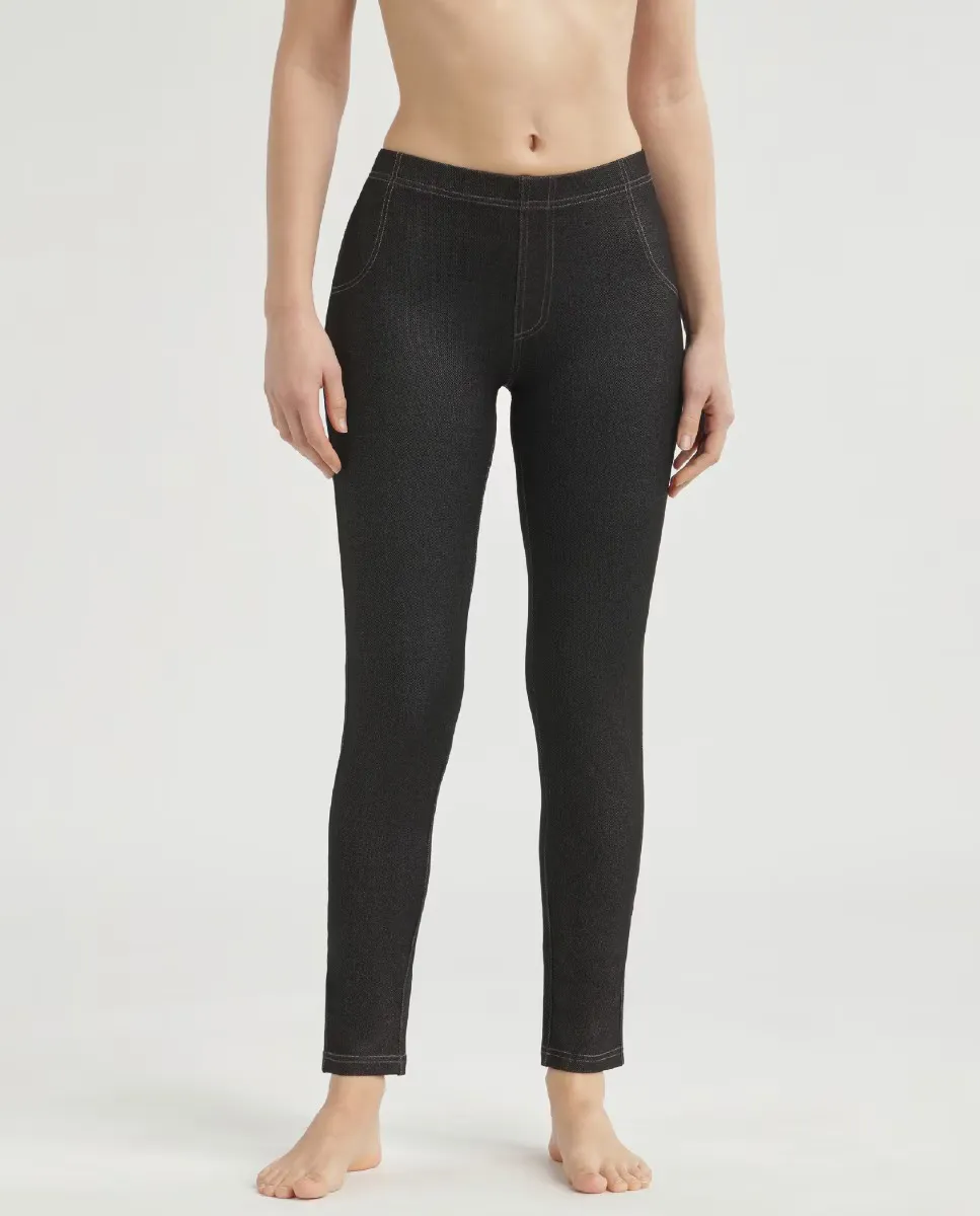 Женские леггинсы с джинсовым эффектом Dim, чёрный
Женские леггинсы с джинсовым эффектом Dim, чёрный