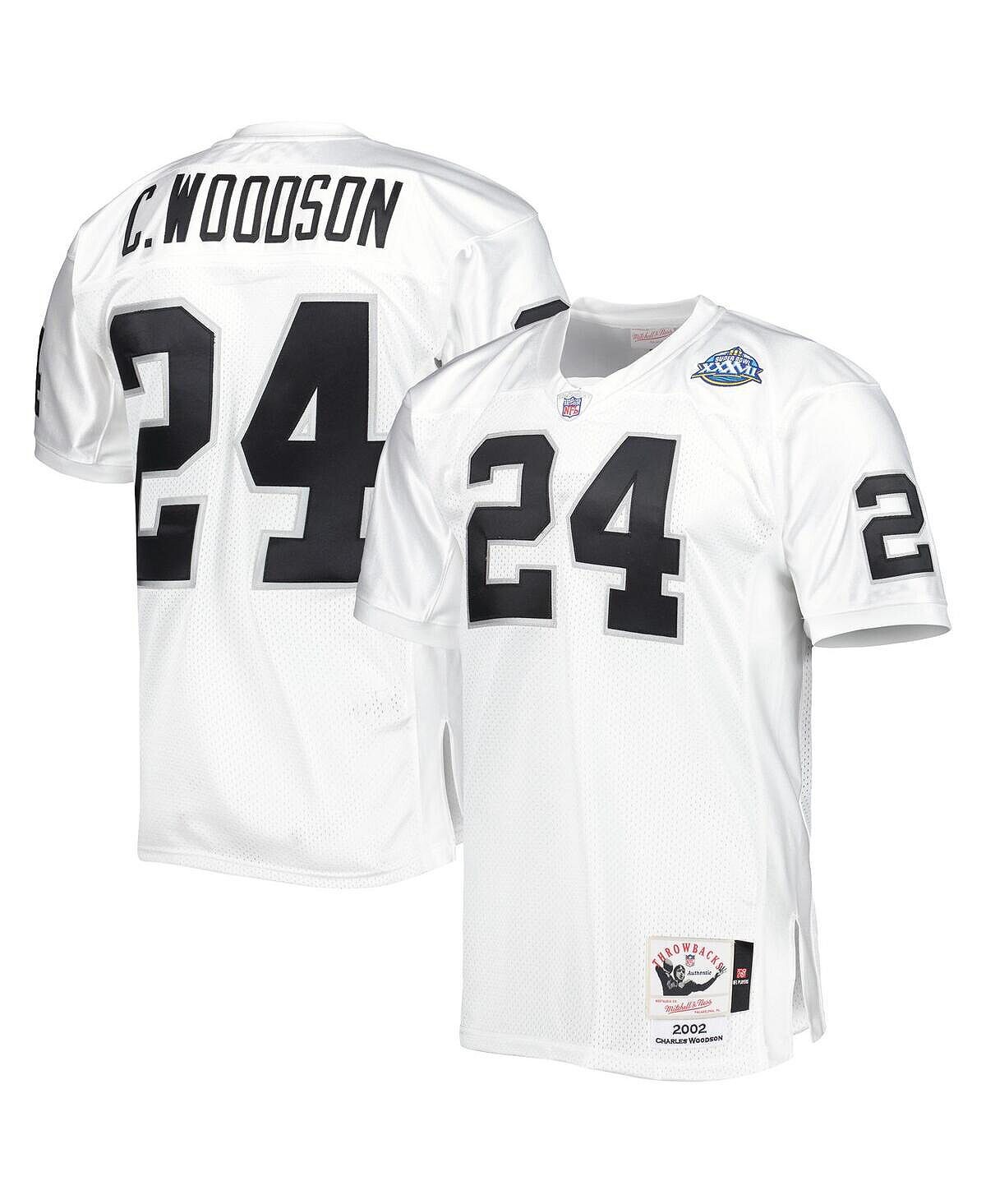 Мужская футболка charles woodson white las vegas raiders 2002 super bowl xxxvii, оригинальная футболка для пенсионеров Mitchell & Ness, белый
Мужская футболка charles woodson white las vegas raiders 2002 super bowl xxxvii, оригинальная футболка для пенсионеров Mitchell & Ness, белый