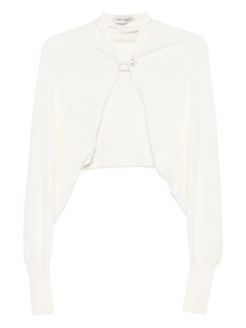 Укороченный кардиган с жемчужной отделкой Alberta Ferretti, нейтральный
Укороченный кардиган с жемчужной отделкой Alberta Ferretti, нейтральный