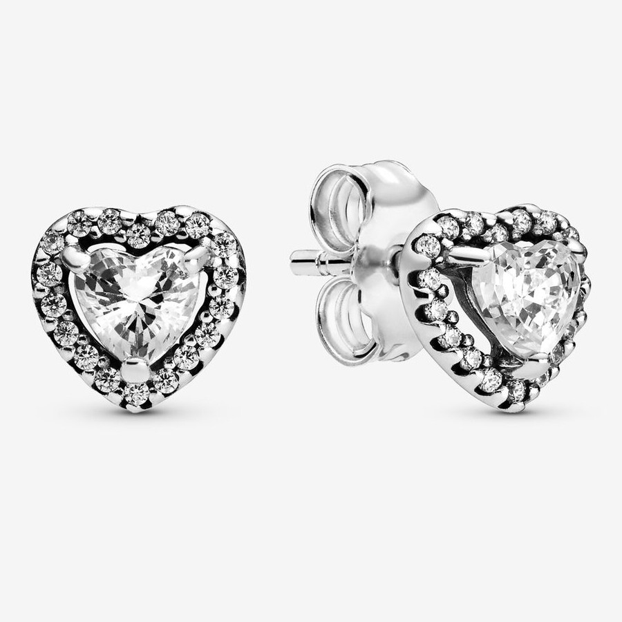 Серьги-гвоздики Pandora Elevated Heart, серебро
Серьги-гвоздики Pandora Elevated Heart, серебро