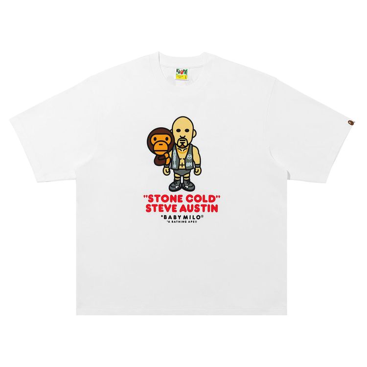 Футболка BAPE x WWE Stone Cold Steve Austin Baby Milo Relaxed Fit Tee, белый
Футболка BAPE x WWE Stone Cold Steve Austin Baby Milo Relaxed Fit Tee, белый