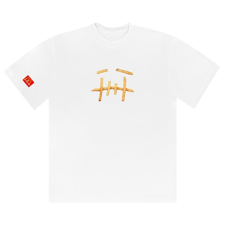Футболка Cactus Jack by Travis Scott x McDonald's Fry T-Shirt 'White', белый 
Футболка Cactus Jack by Travis Scott x McDonald's Fry T-Shirt 'White', белый