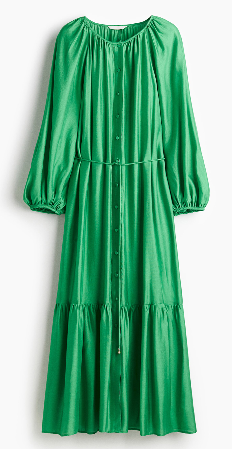 Платье H&M Oversized Tie-Belt, зеленый
Платье H&M Oversized Tie-Belt, зеленый