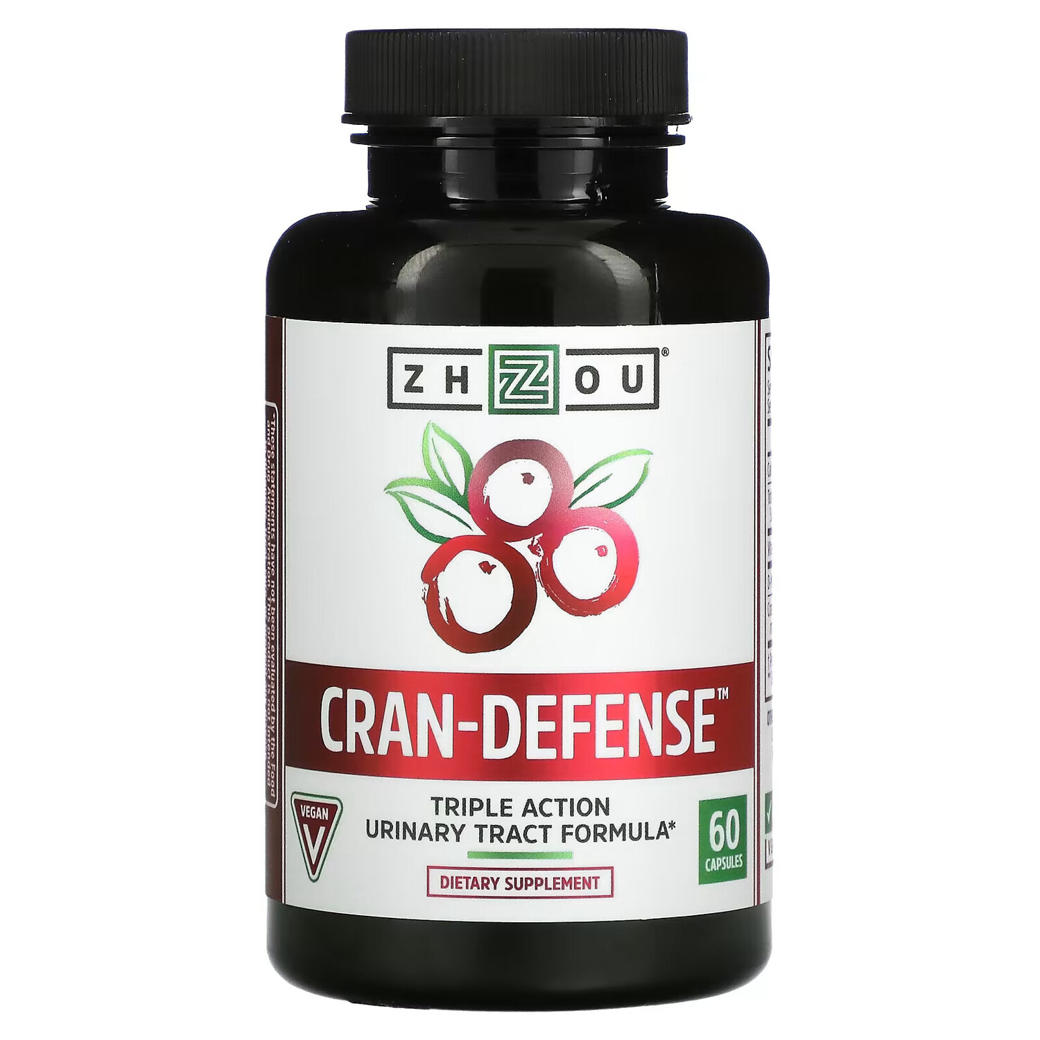 Zhou Nutrition, Cran-Defense, добавка для поддержки мочевыводящих путей, 60 капсул
Zhou Nutrition, Cran-Defense, добавка для поддержки мочевыводящих путей, 60 капсул