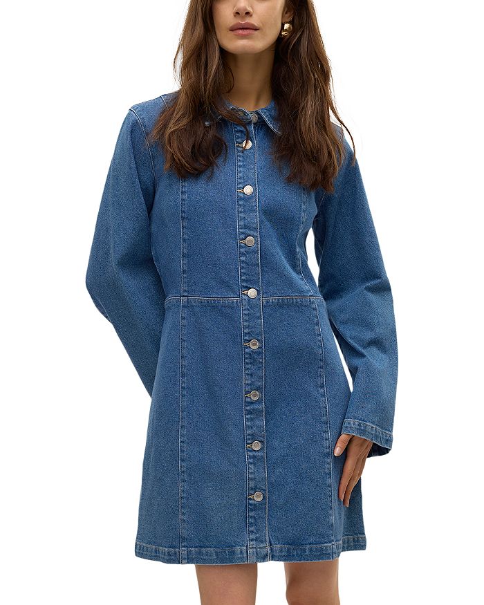 Длинный джинсовый мини-платье с рукавами Vero Moda, синий
Длинный джинсовый мини-платье с рукавами Vero Moda, синий