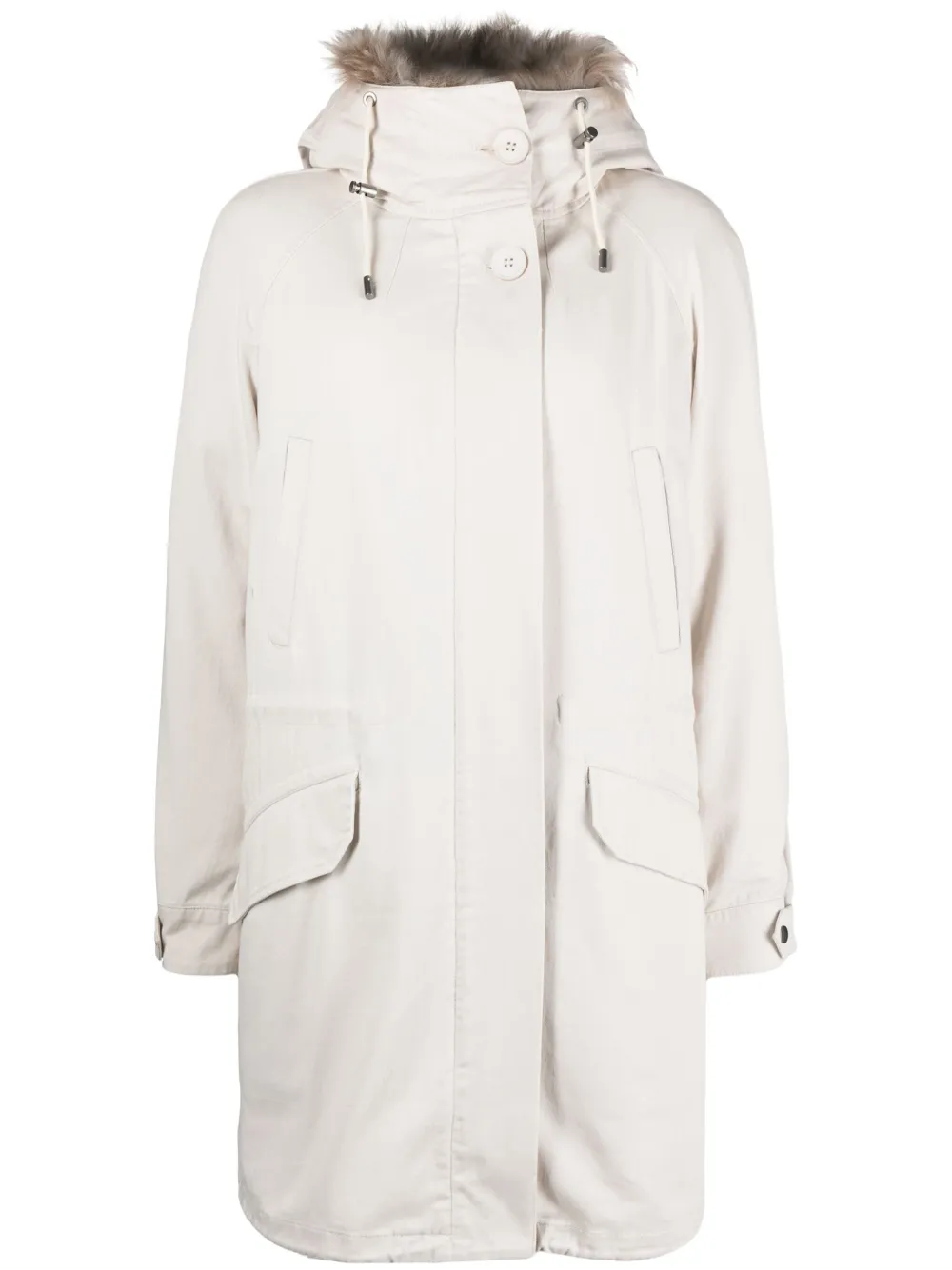 Парка миди со съемным капюшоном YVES SALOMON, нейтральный 
Парка миди со съемным капюшоном YVES SALOMON, нейтральный