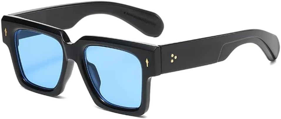 Солнцезащитные очки с защитой UV400 | Линзы с металлическими заклепками, конфетного цвета | Для женщин и мужчин, для занятий спортом на открытом воздухе и путешествий DSVIGF, Black Blue
Солнцезащитные очки с защитой UV400 | Линзы с металлическими заклепками, конфетного цвета | Для женщин и мужчин, для занятий спортом на открытом воздухе и путешествий DSVIGF, Black Blue