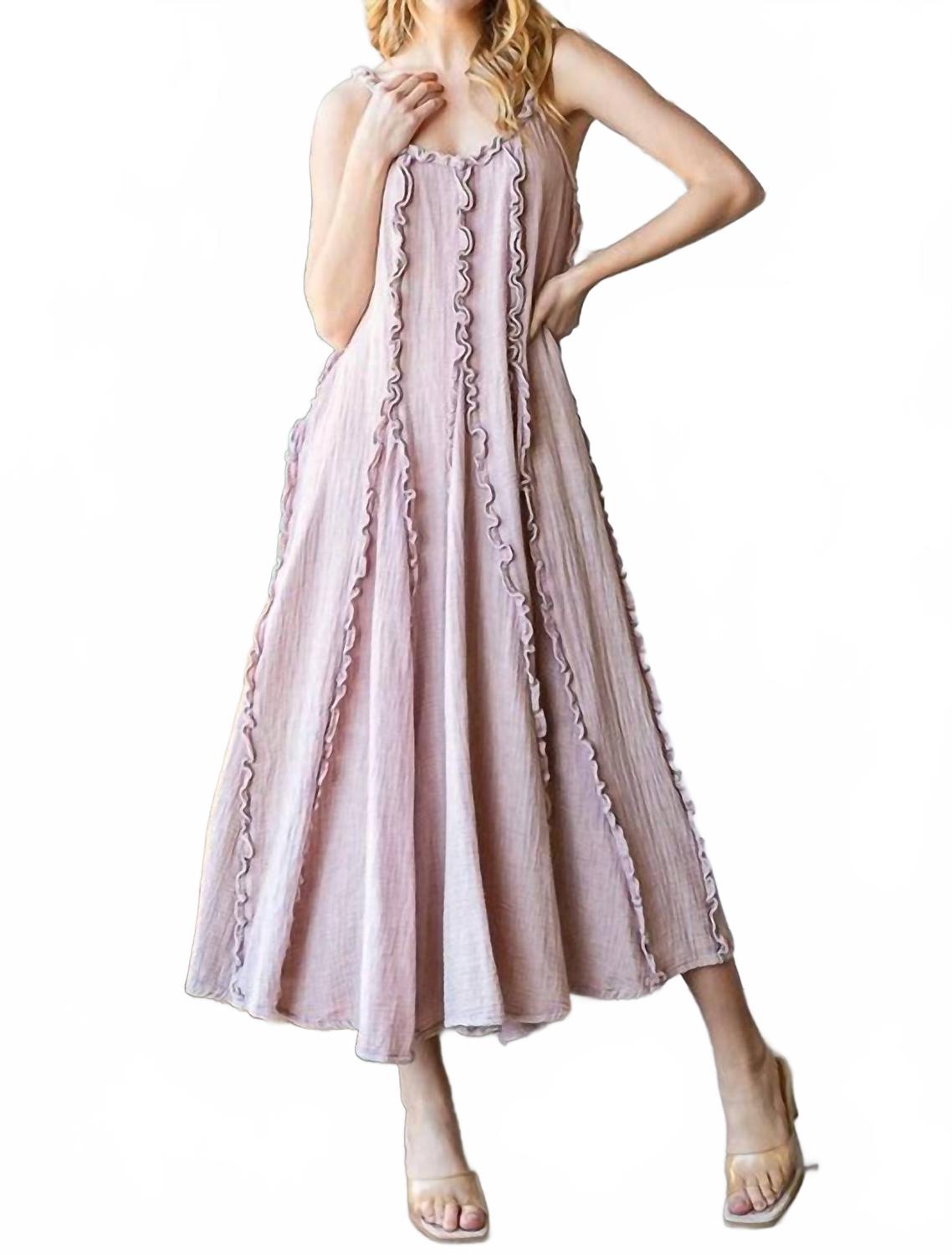 Камилла Платье макси с оборками и отделкой швов в розовом цвете Oli & Hali
Камилла Платье макси с оборками и отделкой швов в розовом цвете Oli & Hali