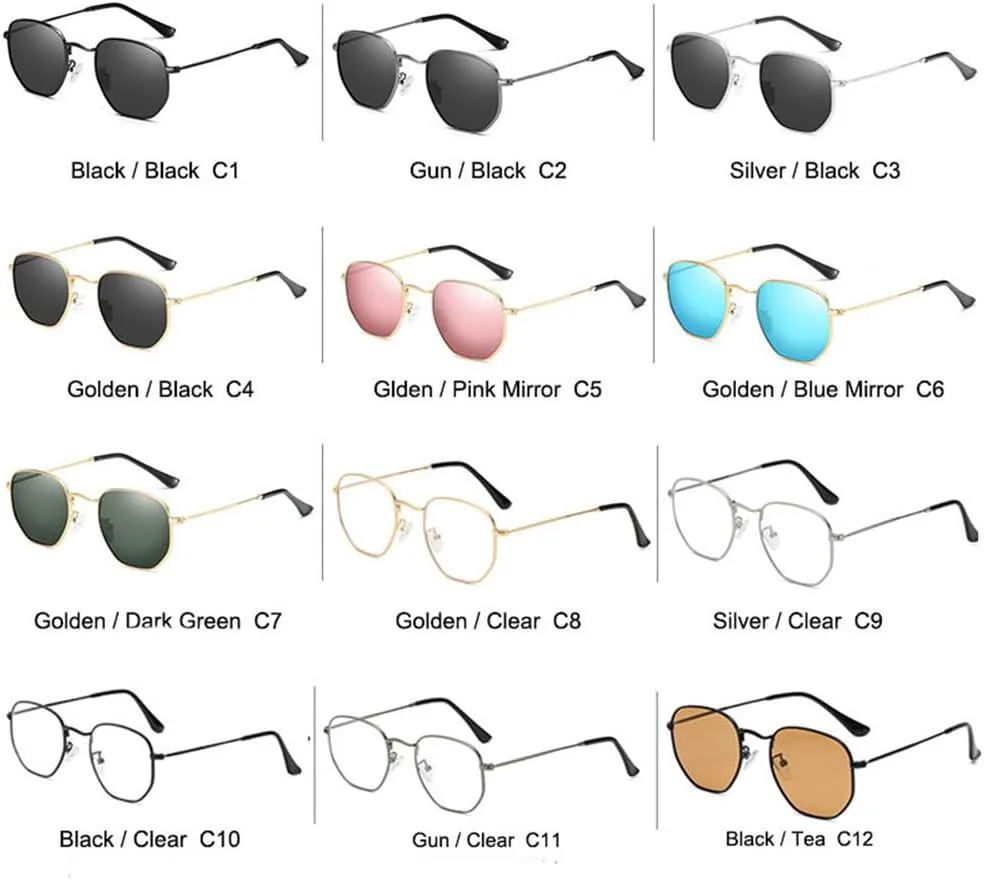 Солнцезащитные очки UV400 для мужчин и женщин | Круглая оправа, металлические петли | Для вождения и занятий спортом на открытом воздухе generic, Black Black
Солнцезащитные очки UV400 для мужчин и женщин | Круглая оправа, металлические петли | Для вождения и занятий спортом на открытом воздухе generic, Black Black