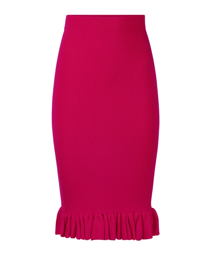 Розовая юбка миди с баской и рюшами Nina Ricci, розовый
Розовая юбка миди с баской и рюшами Nina Ricci, розовый