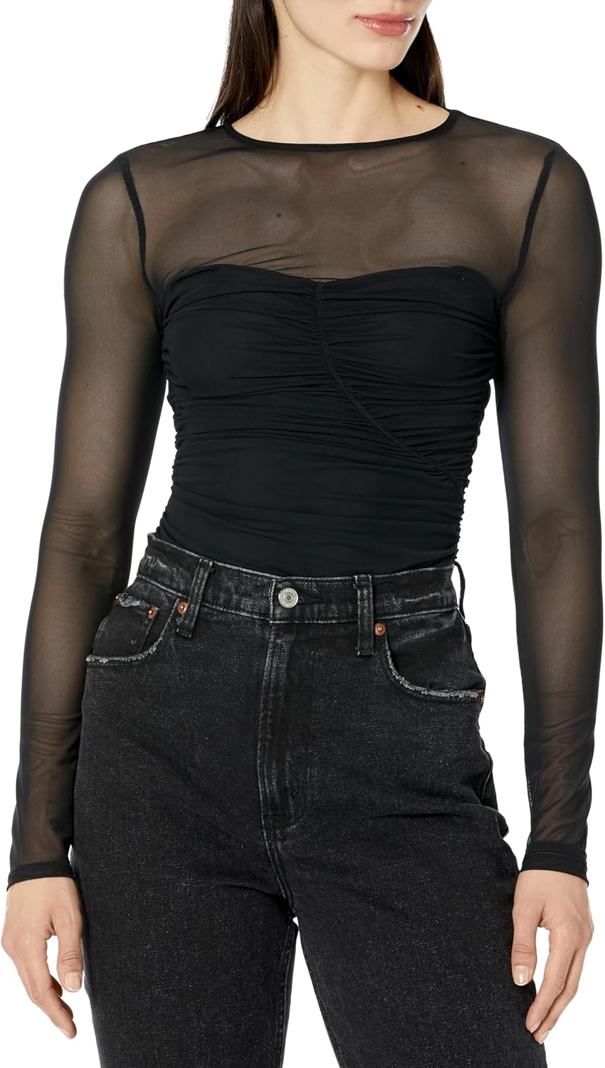 GUESS женский лонгслив Brianne Bodysuit, Jet Black
GUESS женский лонгслив Brianne Bodysuit, Jet Black