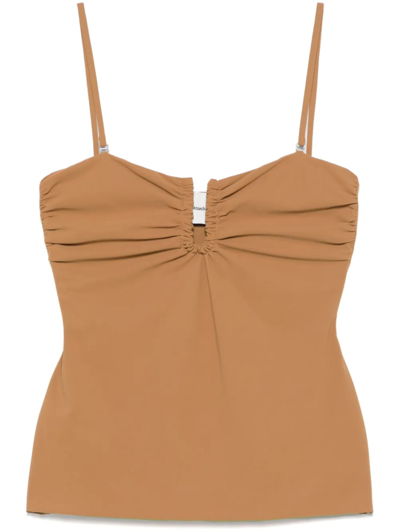 Топ со сборками Nanushka, коричневый
Топ со сборками Nanushka, коричневый