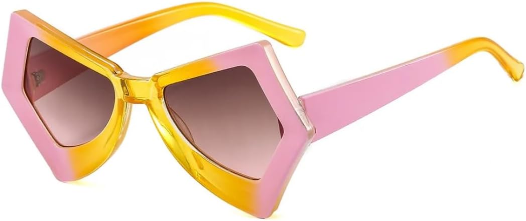 Модные солнцезащитные очки неправильной квадратной формы для женщин и мужчин, с двухцветным градиентным оправой, в стиле панк, «кошачий глаз», разноцветные, с защитой от УФ-излучения UV400 UATXTAU, Pink
Модные солнцезащитные очки неправильной квадратной формы для женщин и мужчин, с двухцветным градиентным оправой, в стиле панк, «кошачий глаз», разноцветные, с защитой от УФ-излучения UV400 UATXTAU, Pink