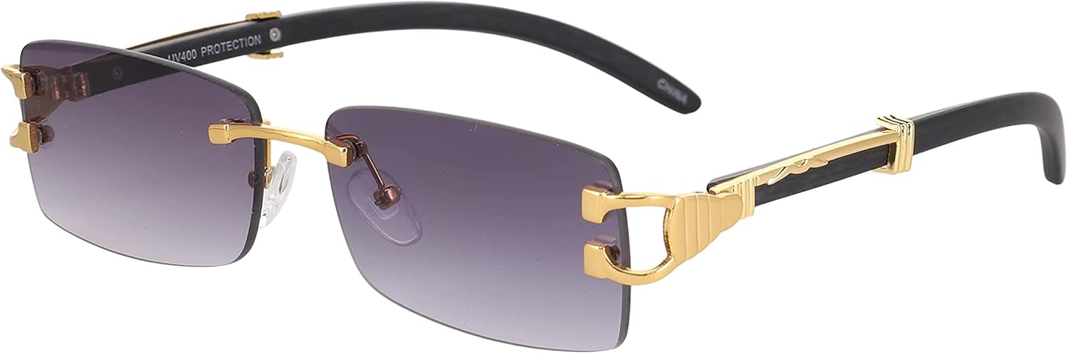 Безупречные - Мужские модные золотистые стильные очки с прозрачными линзами, прямоугольные, в стиле ретро, без оправы, солнцезащитные очки для женщин FLAWLESS EYEWEAR, Black Gold
Безупречные - Мужские модные золотистые стильные очки с прозрачными линзами, прямоугольные, в стиле ретро, без оправы, солнцезащитные очки для женщин FLAWLESS EYEWEAR, Black Gold