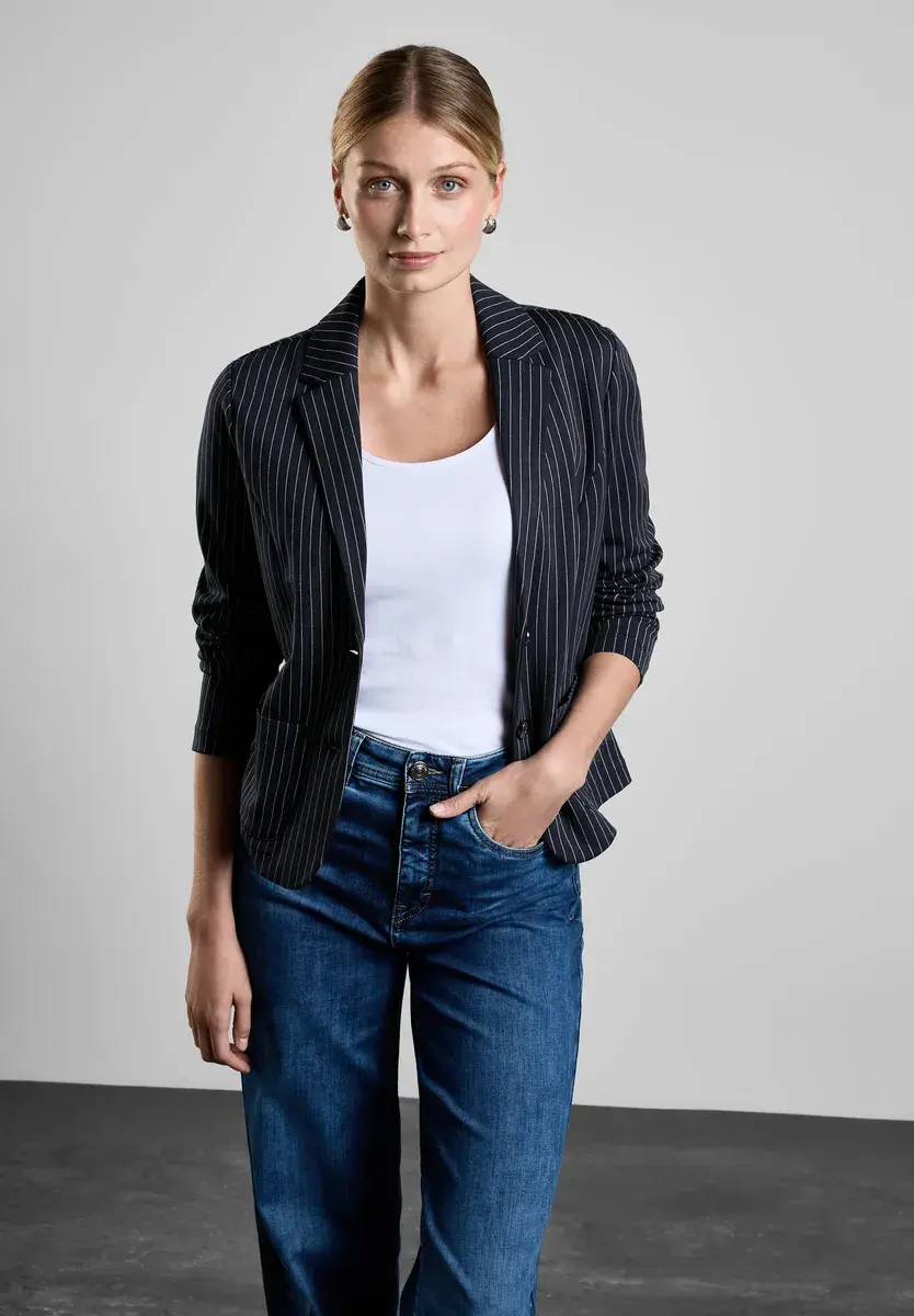 STREET ONE короткий блейзер, короткий, синий
STREET ONE короткий блейзер, короткий, синий