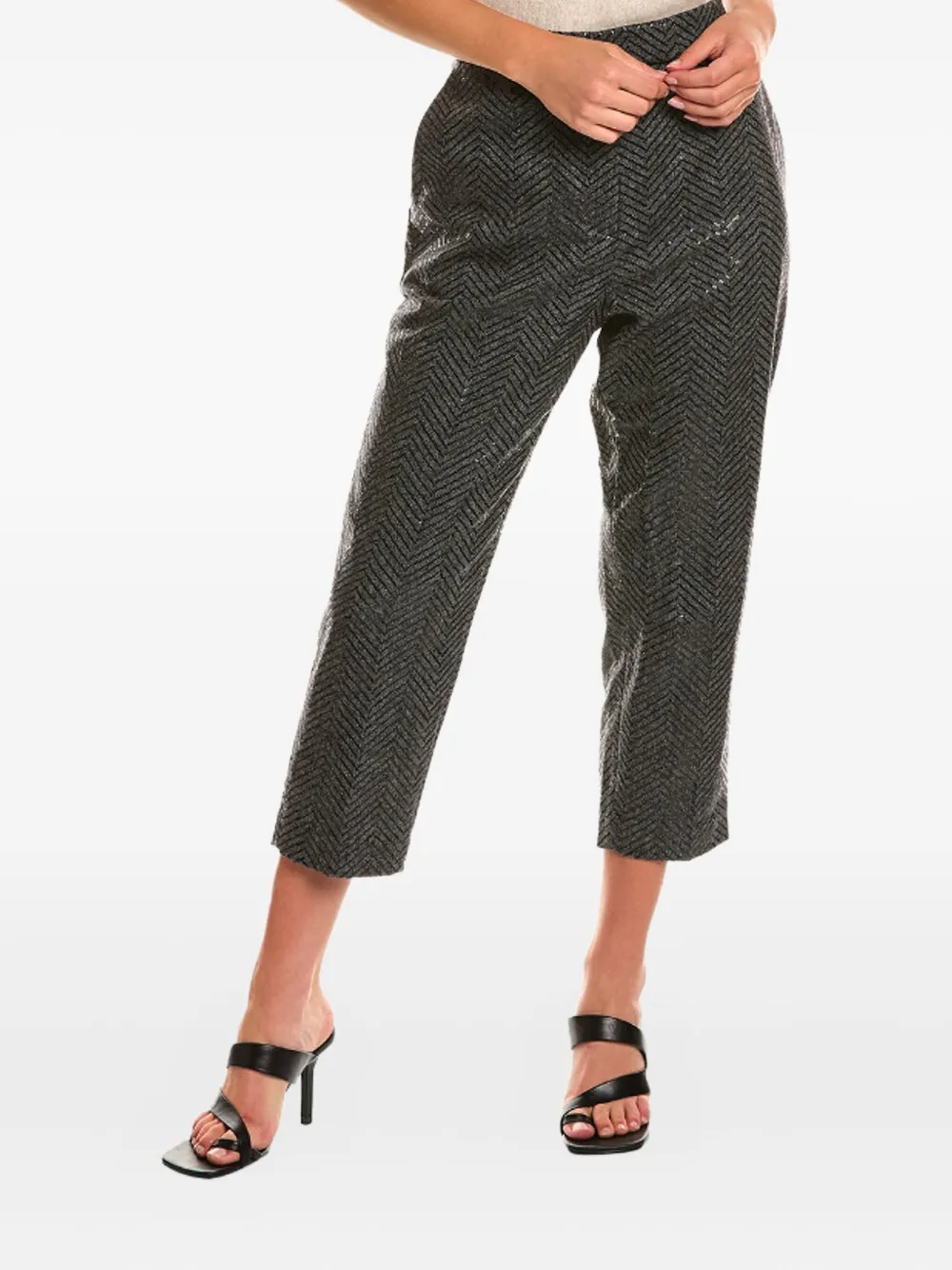 Укороченные брюки Brunello Cucinelli, серый
Укороченные брюки Brunello Cucinelli, серый