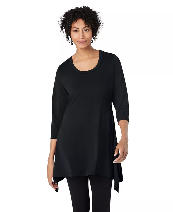 Туника с асимметричным подолом Plus Size Within Woman Within, черный
Туника с асимметричным подолом Plus Size Within Woman Within, черный