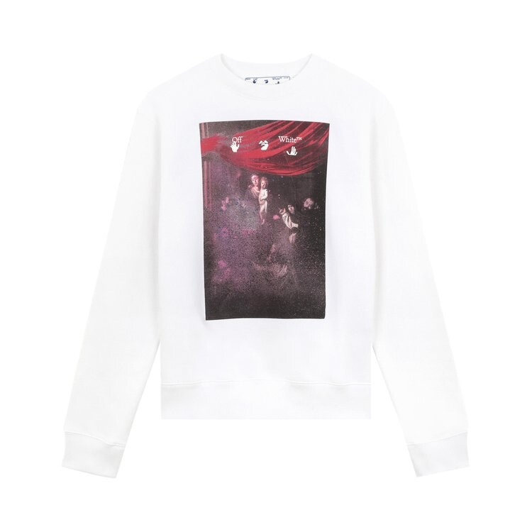 Толстовка Off-White Sprayed Caravaggio Slim Crewneck 'White', белый
Толстовка Off-White Sprayed Caravaggio Slim Crewneck 'White', белый