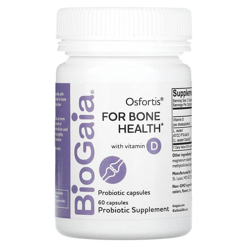 BioGaia, Osfortis с витамином D, 60 капсул
BioGaia, Osfortis с витамином D, 60 капсул