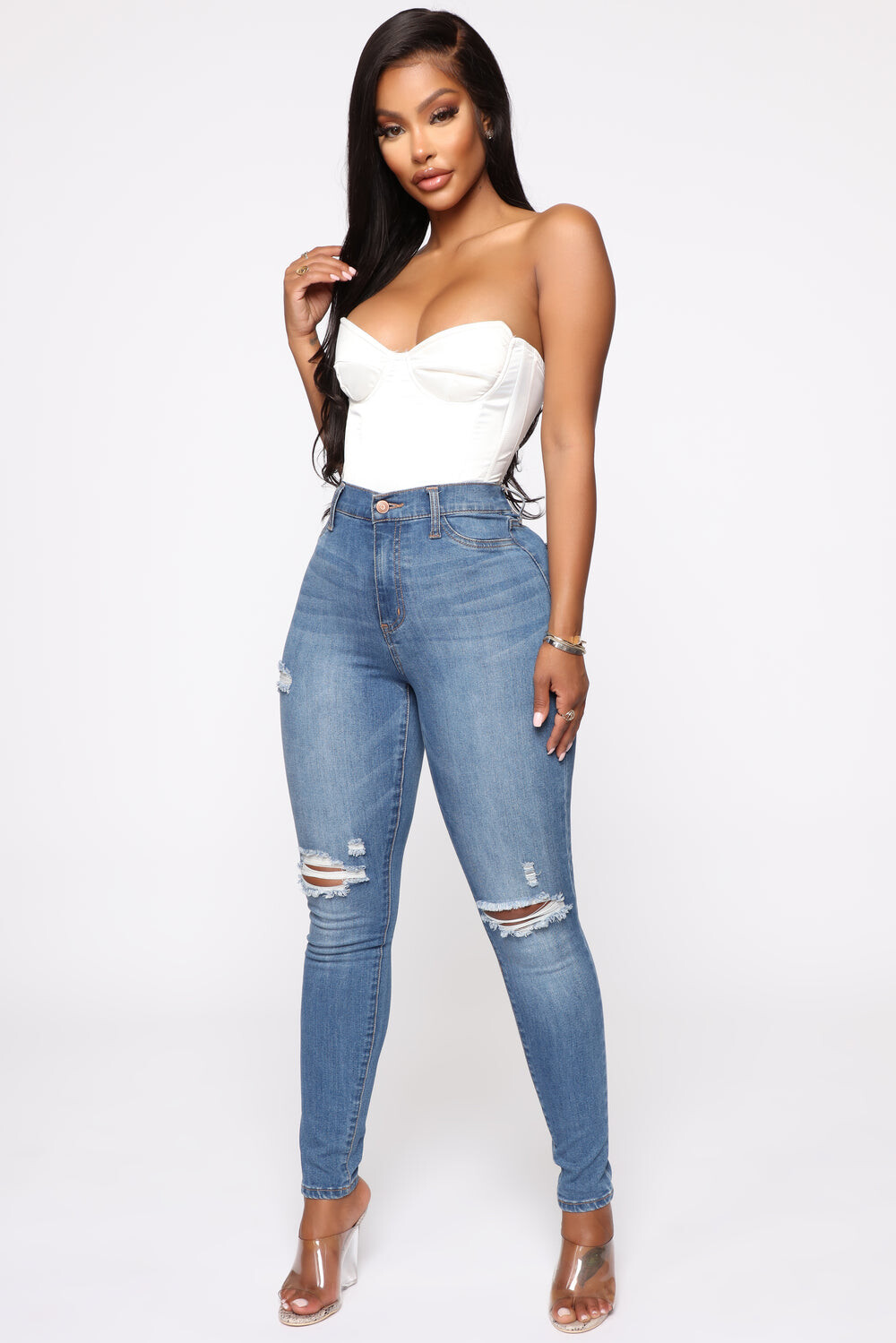 Джинсы скинни Fashion Nova FN22804SS, синий
Джинсы скинни Fashion Nova FN22804SS, синий
