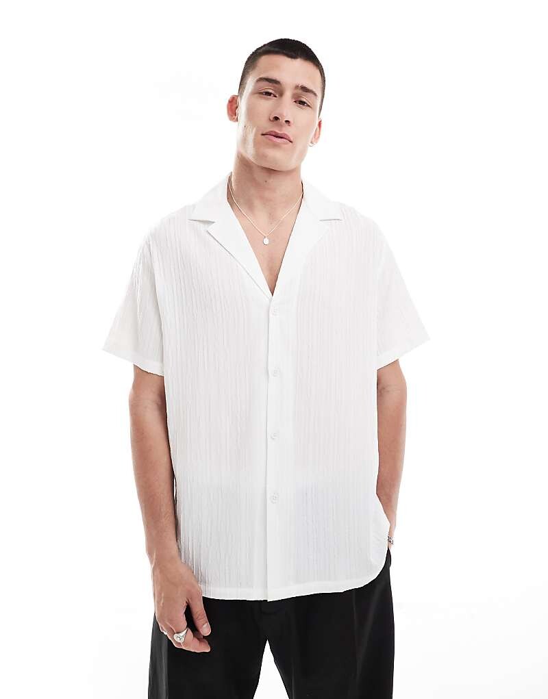 ASOS DESIGN Белая рубашка повседневного кроя с короткими рукавами и широким воротником с лацканами
ASOS DESIGN Белая рубашка повседневного кроя с короткими рукавами и широким воротником с лацканами
