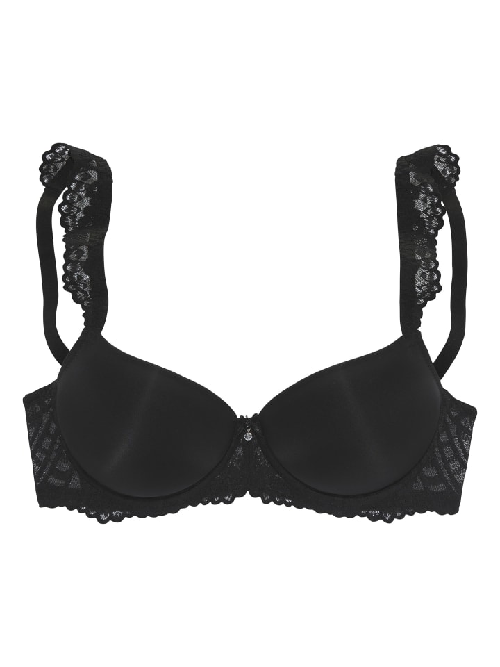 Бюстгальтер на косточках LASCANA, черный 
Бюстгальтер на косточках LASCANA, черный
