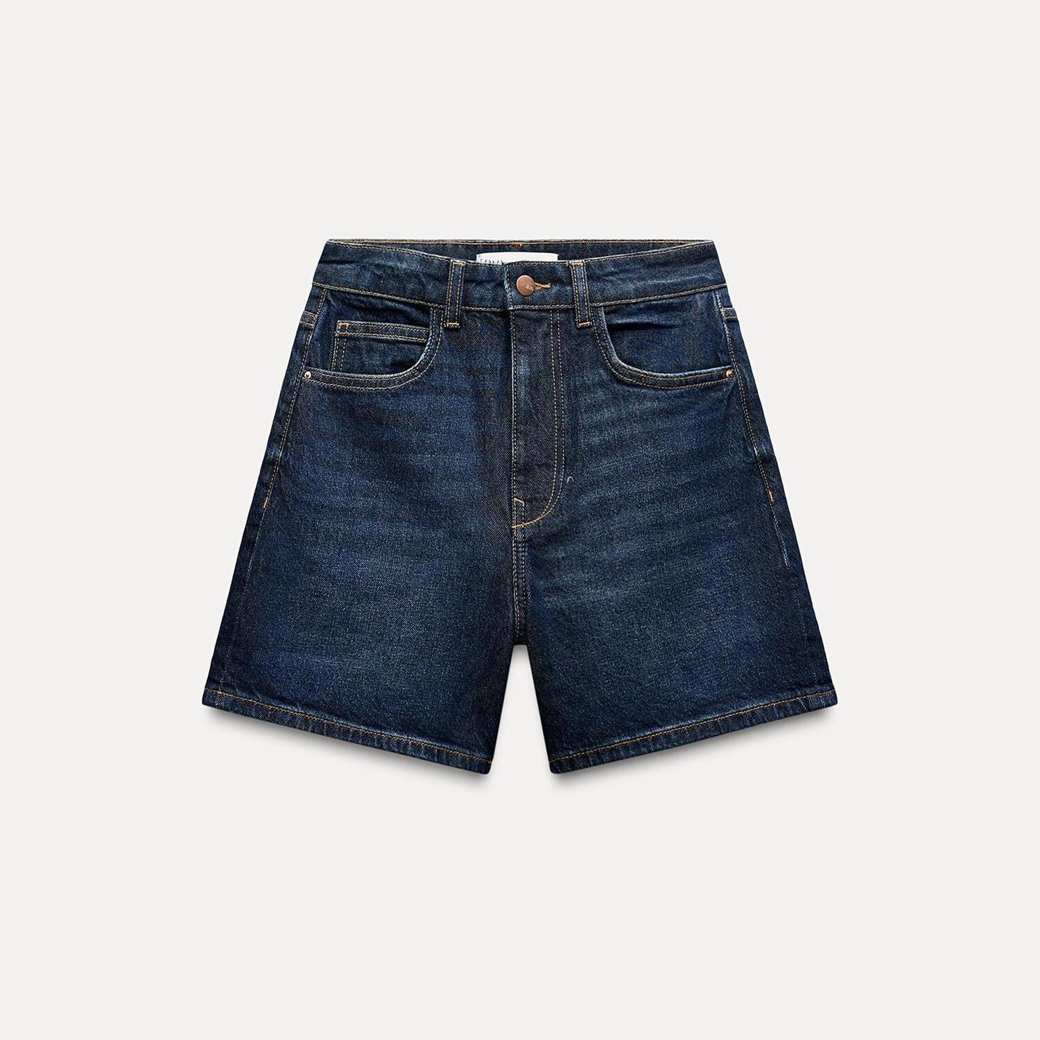 Джинсовые шорты Z1975 Mom Fit с высокой посадкой ZARA, синий (Размер M)
Джинсовые шорты Z1975 Mom Fit с высокой посадкой ZARA, синий (Размер M)