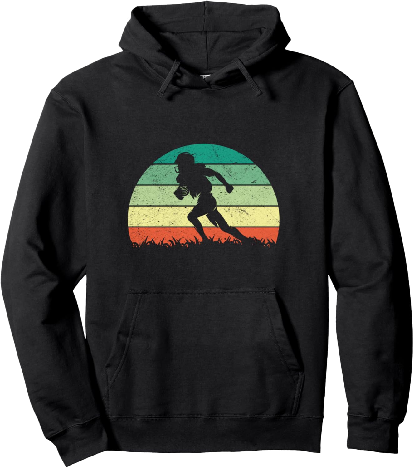 Худи в стиле ретро с изображением мяча для американского футбола American Football Designs, черный
Худи в стиле ретро с изображением мяча для американского футбола American Football Designs, черный
