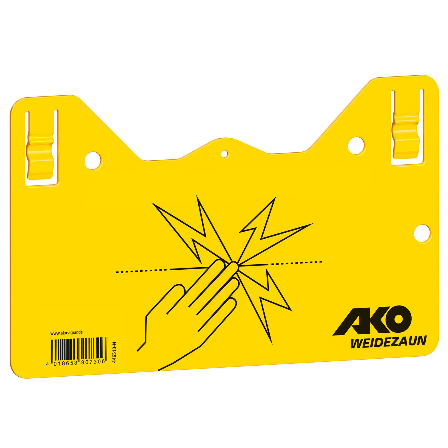Предупреждающий знак AKO электрического забора, желтый
Предупреждающий знак AKO электрического забора, желтый