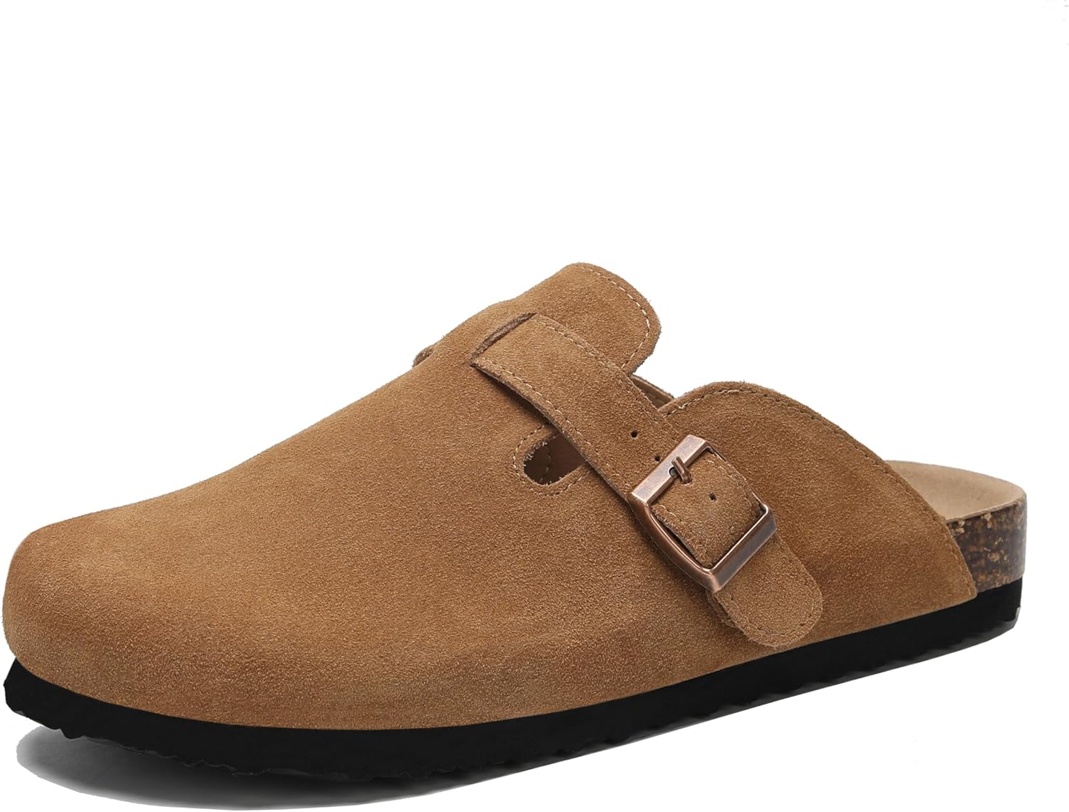 Женские замшевые клоги, мужские кожаные мюли, сандалии на пробковой подошве, обувь без застежки с поддержкой свода стопы Generic, коричневый
Женские замшевые клоги, мужские кожаные мюли, сандалии на пробковой подошве, обувь без застежки с поддержкой свода стопы Generic, коричневый