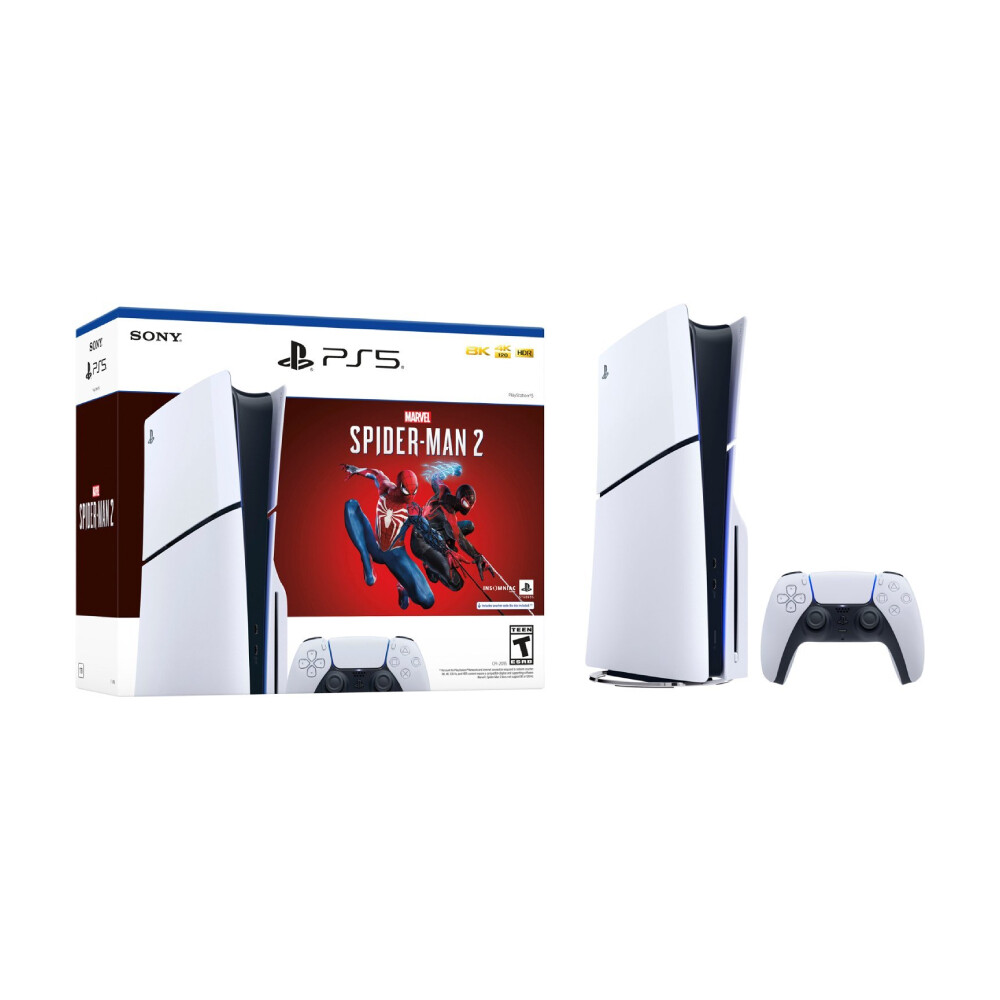 Игровая консоль Sony PlayStation 5 Disk Edition (Slim) Marvel's Spider Man 2 Bundle, 1 ТБ, белый
Игровая консоль Sony PlayStation 5 Disk Edition (Slim) Marvel's Spider Man 2 Bundle, 1 ТБ, белый