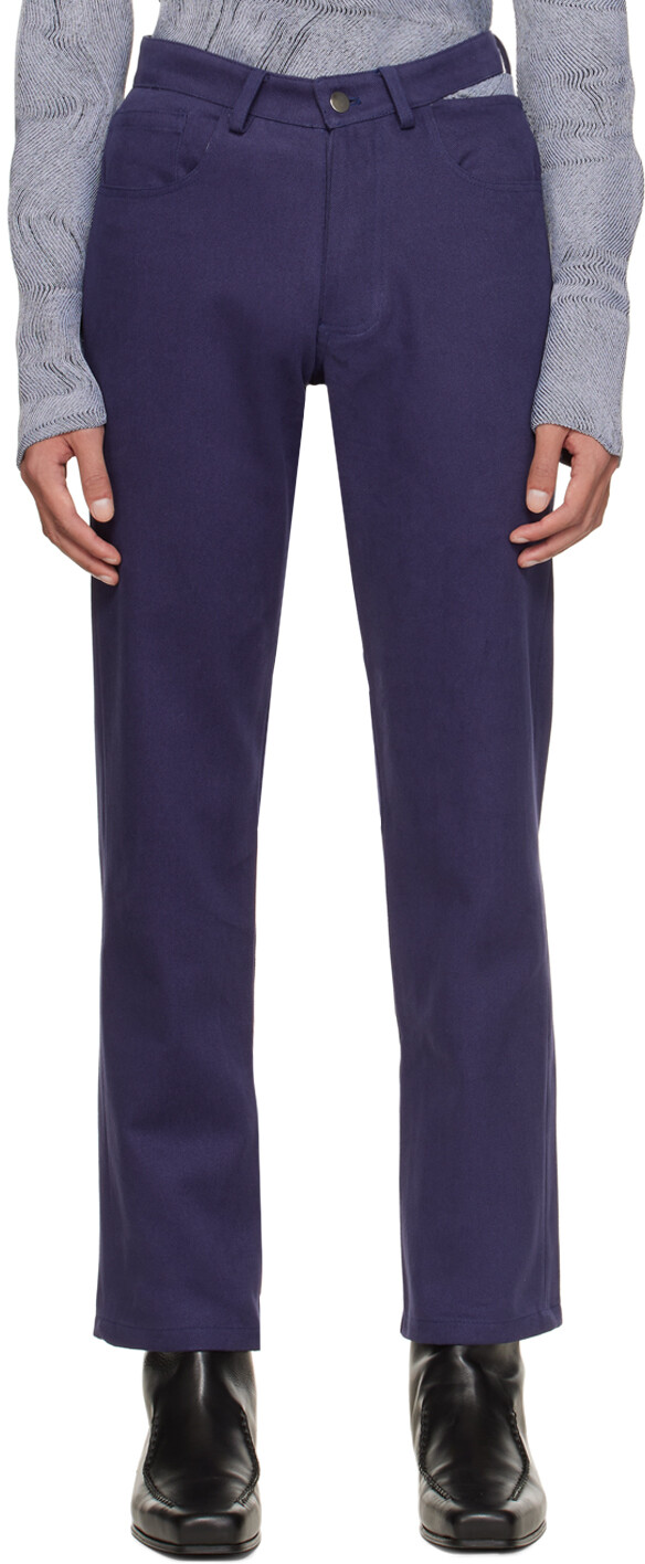 Темно-синие прямые джинсы с разрезом на поясе Carlota Barrera
Темно-синие прямые джинсы с разрезом на поясе Carlota Barrera