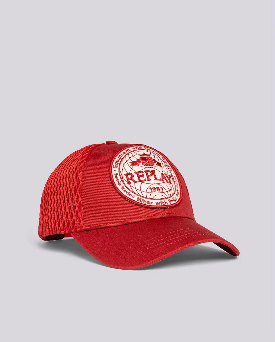 Кепка унисекс с нашивкой спереди Replay, красный
Кепка унисекс с нашивкой спереди Replay, красный