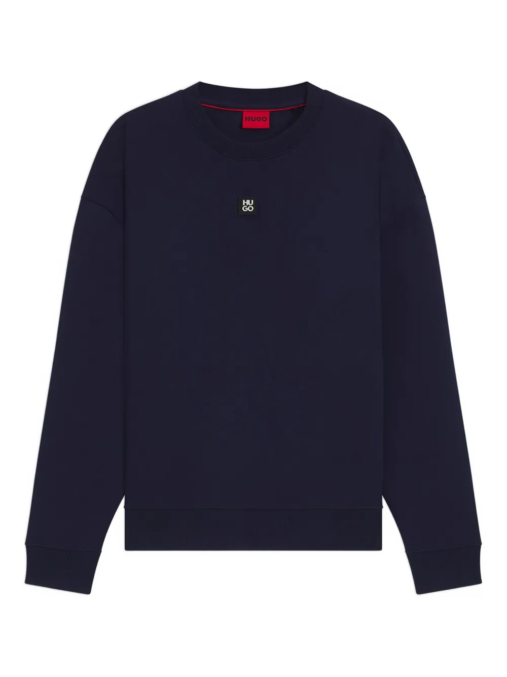Свитшот с логотипом на табличке Hugo, синий 
Свитшот с логотипом на табличке Hugo, синий