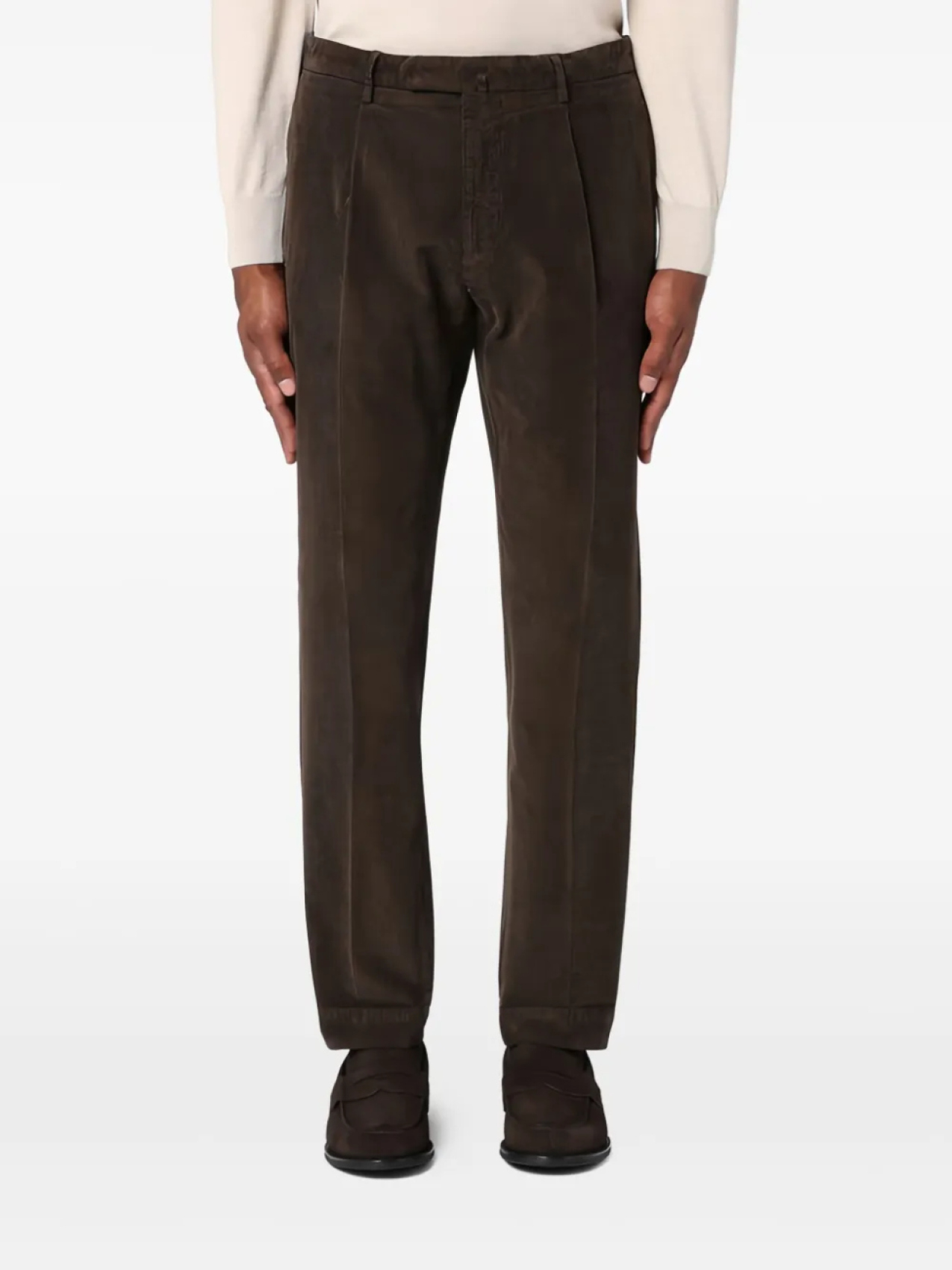 Santaniello брюки с подворотами, коричневый
Santaniello брюки с подворотами, коричневый