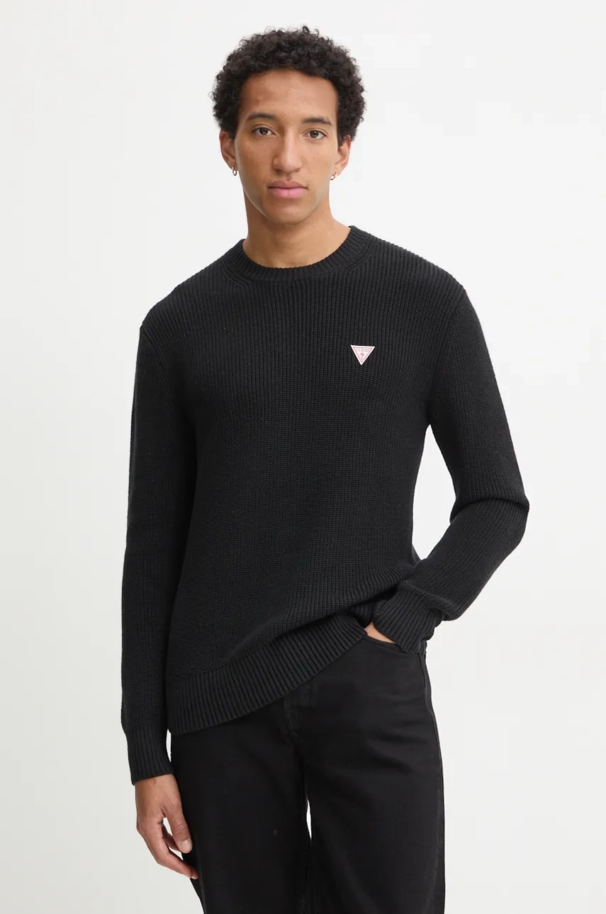 Хлопковый свитер Guess Jeans, черный
Хлопковый свитер Guess Jeans, черный