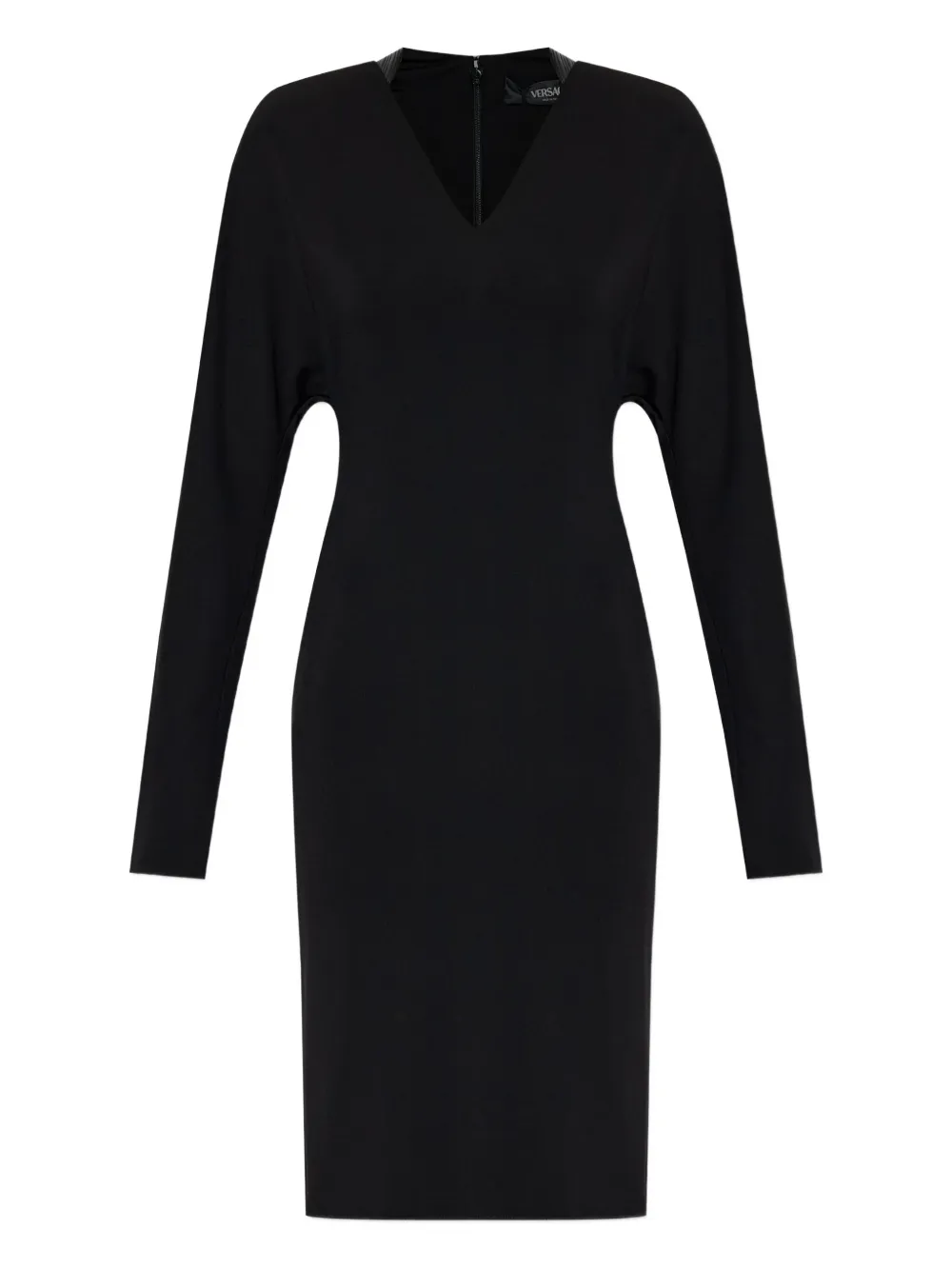 Платье мини с V-образным вырезом и длинными рукавами VERSACE, черный
Платье мини с V-образным вырезом и длинными рукавами VERSACE, черный