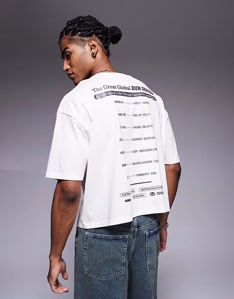 Укороченная футболка свободного кроя ASOS DESIGN со спортивным принтом спереди белого цвета
Укороченная футболка свободного кроя ASOS DESIGN со спортивным принтом спереди белого цвета