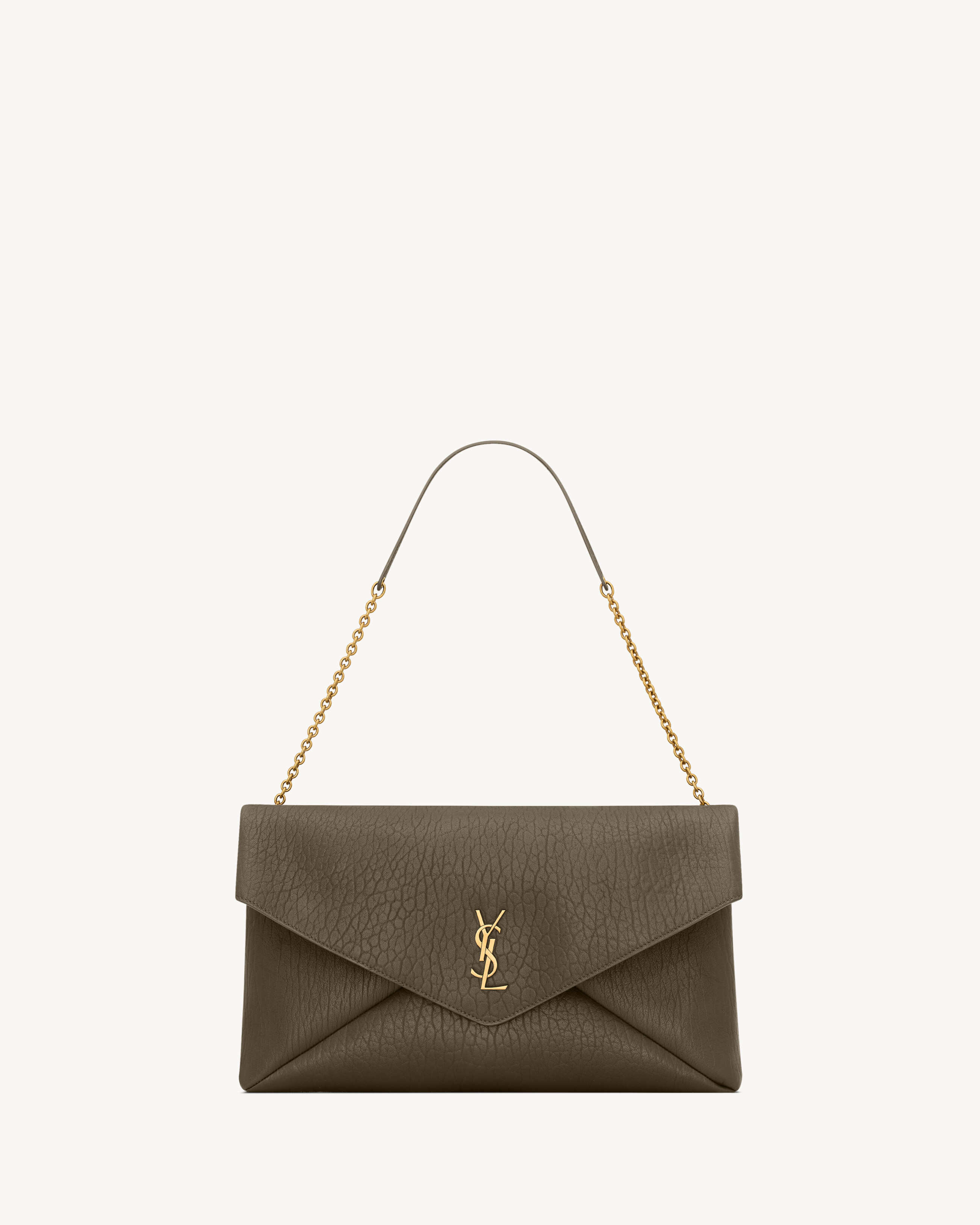 Сумка-конверт CASSANDRE XXL на цепочке из ягнячьей кожи Saint Laurent, зеленый
Сумка-конверт CASSANDRE XXL на цепочке из ягнячьей кожи Saint Laurent, зеленый