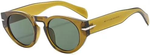 Круглые солнцезащитные очки 2027 для женщин, винтажные мужские солнцезащитные очки в стиле стимпанк, защита от УФ-излучения UV400, овальные женские MTZJH, Green
Круглые солнцезащитные очки 2027 для женщин, винтажные мужские солнцезащитные очки в стиле стимпанк, защита от УФ-излучения UV400, овальные женские MTZJH, Green