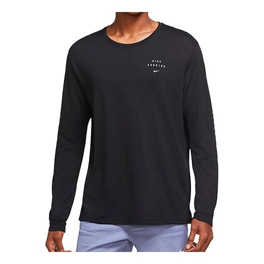 Футболка miler run reflective quick dry running long sleeves tops black Nike, черный
Футболка miler run reflective quick dry running long sleeves tops black Nike, черный