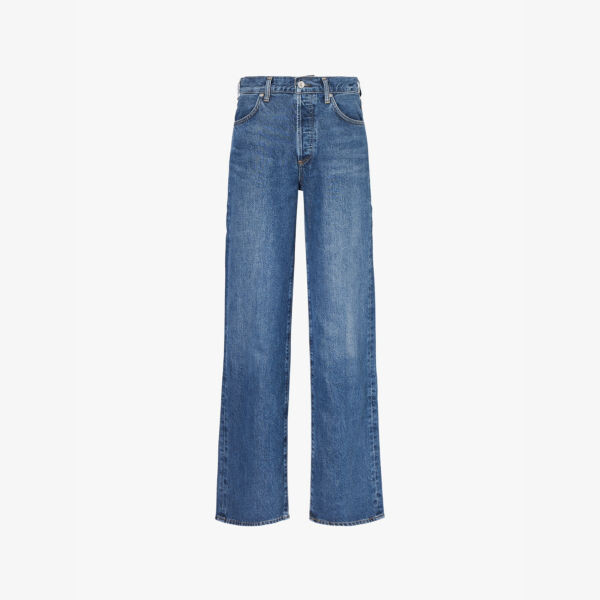 Широкие джинсы с высокой посадкой из плетеной ткани с фирменной нашивкой Annina Citizens Of Humanity, индиго
Широкие джинсы с высокой посадкой из плетеной ткани с фирменной нашивкой Annina Citizens Of Humanity, индиго