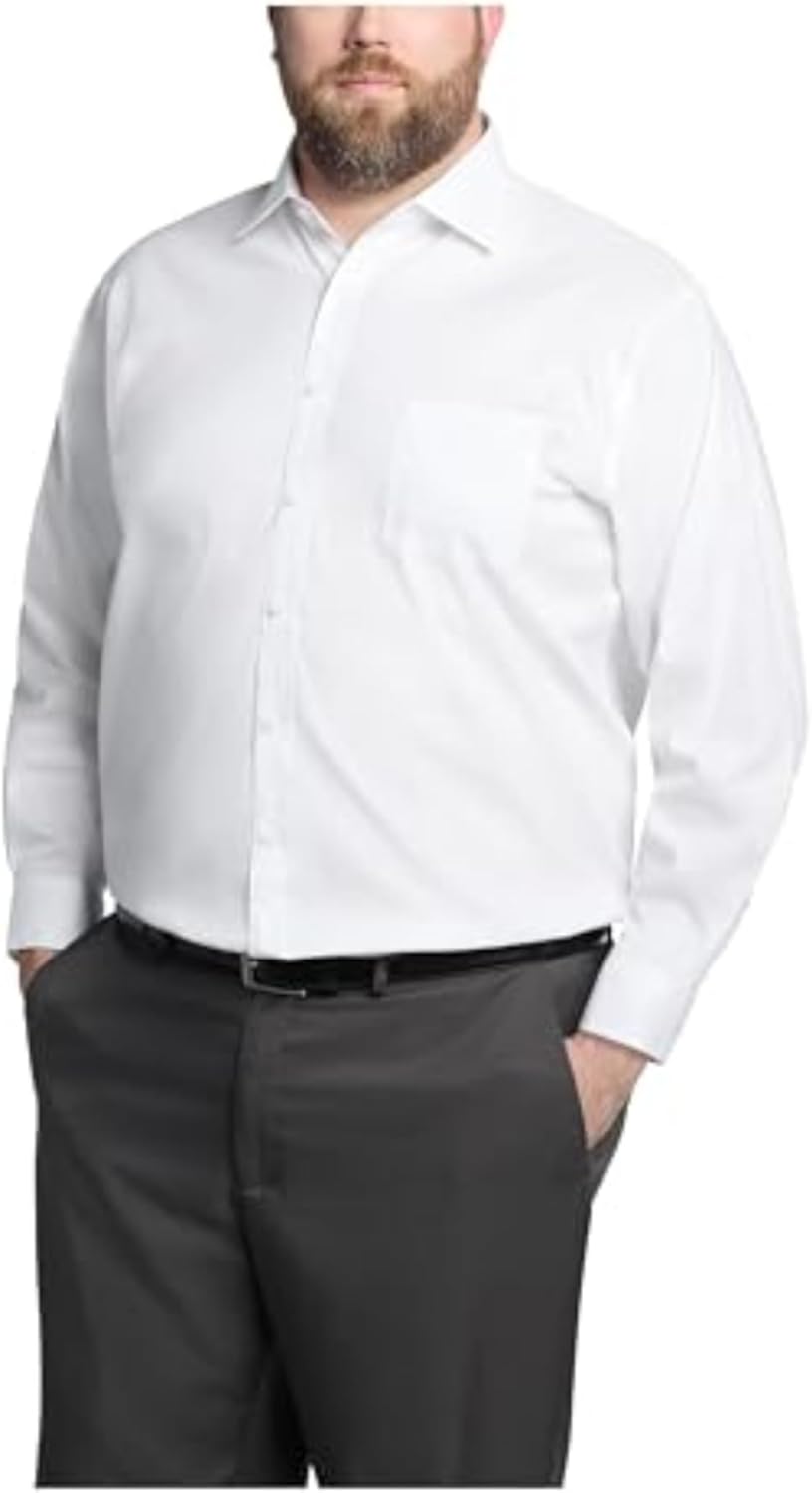 Мужская рубашка Michael Kors, дорожная, эластичная, большого размера (для больших и высоких), White
Мужская рубашка Michael Kors, дорожная, эластичная, большого размера (для больших и высоких), White