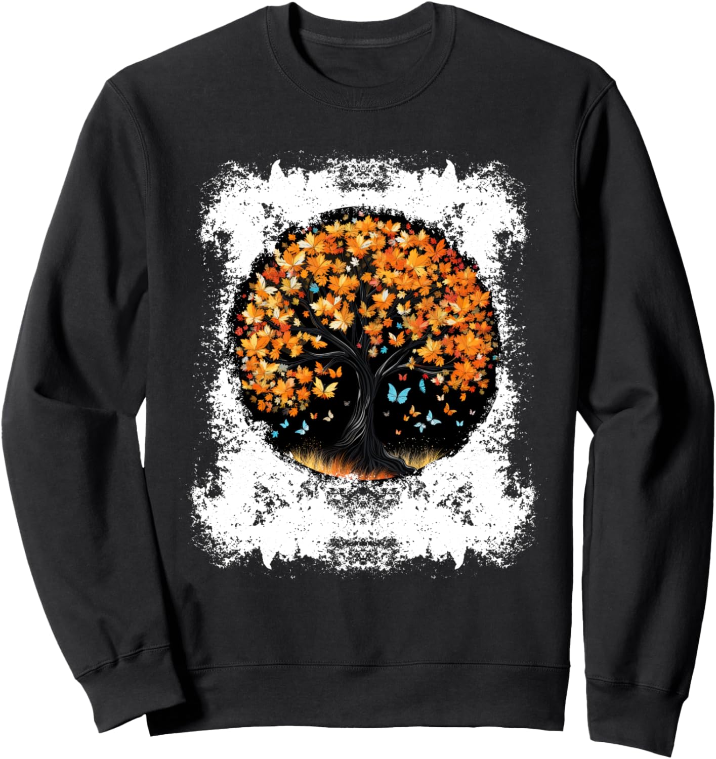 Осенняя толстовка с изображением осенних листьев, дерева и бабочки Autumn Design With Butterflies And Trees, черный
Осенняя толстовка с изображением осенних листьев, дерева и бабочки Autumn Design With Butterflies And Trees, черный