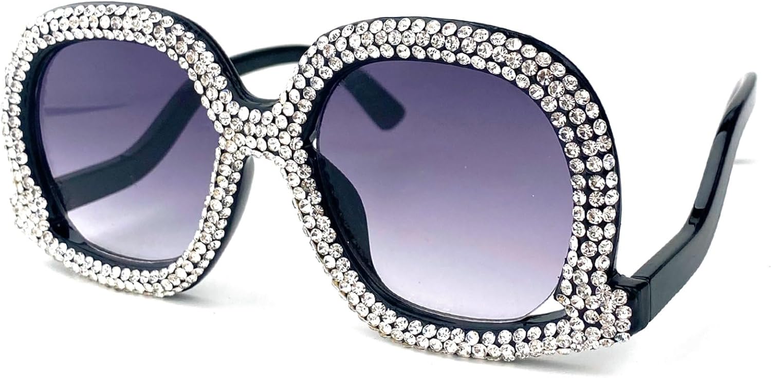 Модные овальные солнцезащитные очки со стразами для женщин, большие градиентные очки с защитой от УФ-излучения UV400, трендовые блестящие солнцезащитные очки с бриллиантами mincl, Black
Модные овальные солнцезащитные очки со стразами для женщин, большие градиентные очки с защитой от УФ-излучения UV400, трендовые блестящие солнцезащитные очки с бриллиантами mincl, Black