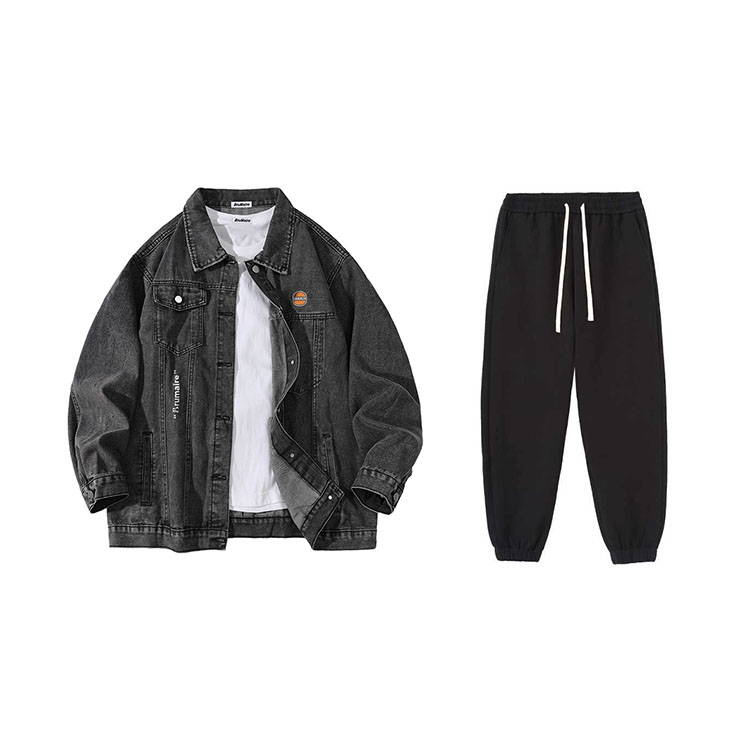 BRUMAIRE Джинсовая куртка унисекс, Gray Top+Black Pants
BRUMAIRE Джинсовая куртка унисекс, Gray Top+Black Pants