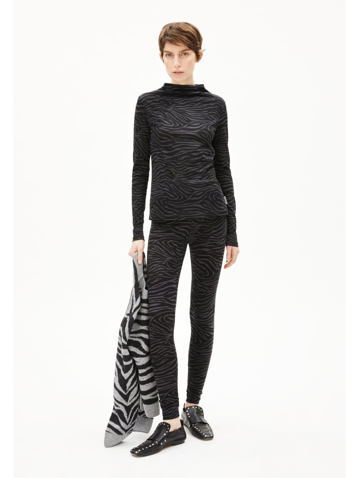 Armedangels Футболка с длинными рукавами Calunaa Zebraraa черного и антрацитового цвета
Armedangels Футболка с длинными рукавами Calunaa Zebraraa черного и антрацитового цвета