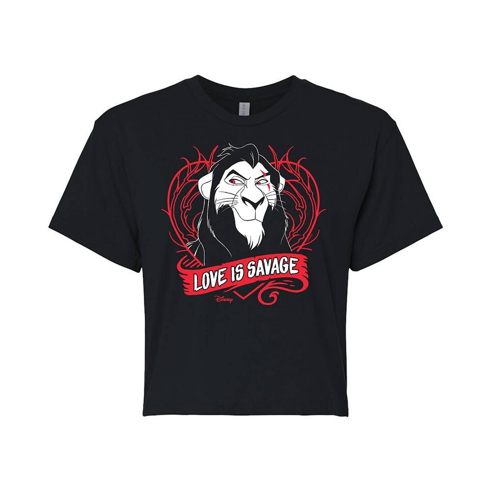 Укороченная футболка Disney's The Lion King Scar Juniors Love Is Savage, черный
Укороченная футболка Disney's The Lion King Scar Juniors Love Is Savage, черный