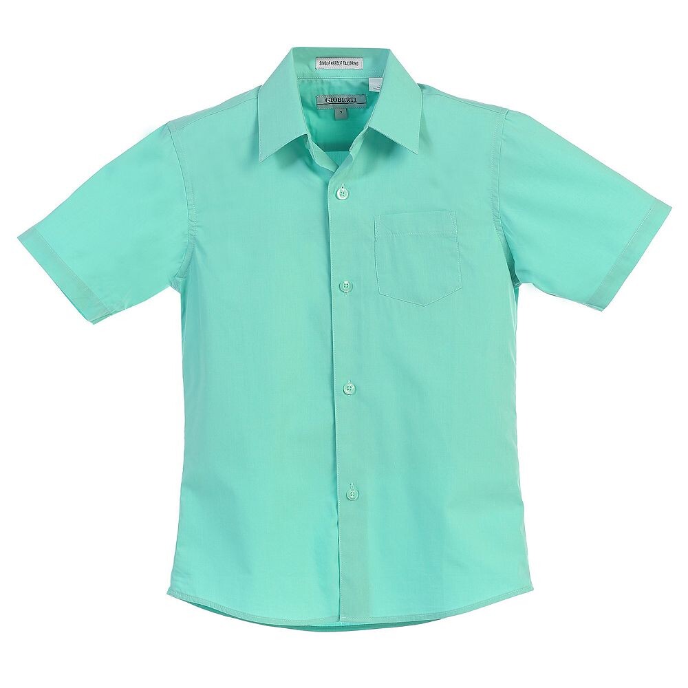 Однотонная классическая рубашка Gioberti для мальчиков с короткими рукавами, цвет Mint B
Однотонная классическая рубашка Gioberti для мальчиков с короткими рукавами, цвет Mint B